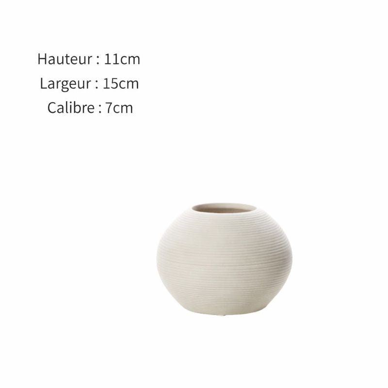 Vase en céramique Eira – Vase décoratif minimaliste nordique