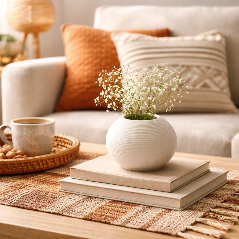 Vase en céramique Eira – Vase décoratif minimaliste nordique